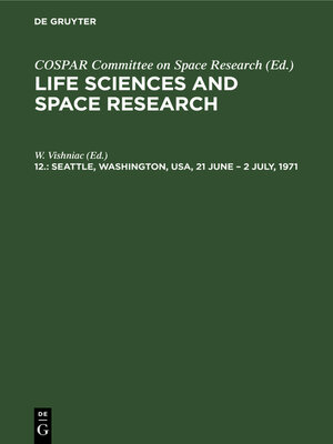 cover image of Seattle, Washington, USA, 21 June – 2 July, 1971